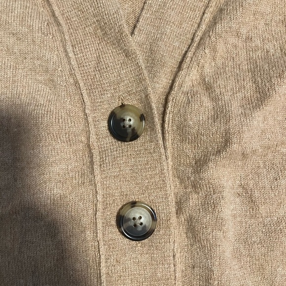 Jcrew 100% cashmere camel cardigan - Picture 3 of 6
